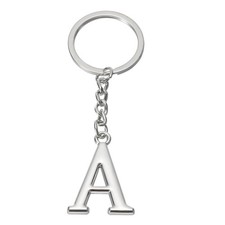 Initial Letter Keychain, Letter a Key Chain DIY Pendant Key Ring Bag Backpack...