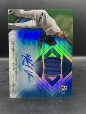 2014 Bowman Platinum #AR-MY Michael Ynoa Relic Autographs Blue Refractors #/199