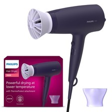 Philips Hair Dryer 3000 Series, ThermoProtect Attachment, with Nozzle, 2100W,