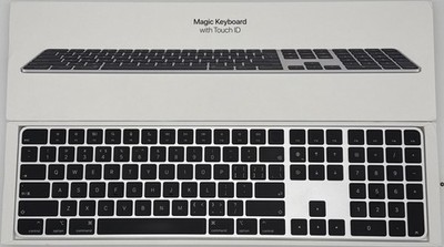 ORIGINAL APPLE MAGIC KEYBOARD MIT ZIFFERNBLOCK TOUCH ID SCHWARZ KABELLOS A2520