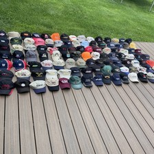Vintage Lot Of 106 Trucker Hat Cap Strapback Company Advertising Promo Camo L12