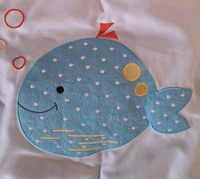 Baby Nursery Quilt Blanket  Pillow Animal Design 40x33