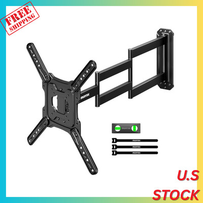 Long Arm TV Wall Mount for Most 23-65 Inch TVs, 37 Inch Long Extension TV Mount