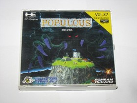 Populous PC Engine HuCard Japan import US Seller