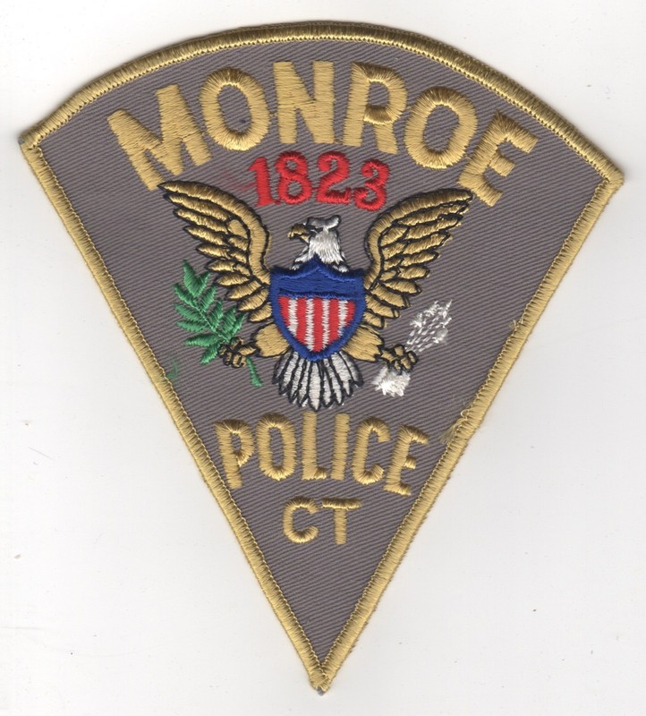 Monroe (Connecticut) Police Patch,  FREE shipping, Qty DISCOUNTS!