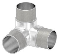 Eckverbinder 90° Edelstahl V2A Ø 48,3X2,0 Mm Steckfitting GeläNder Handlauf