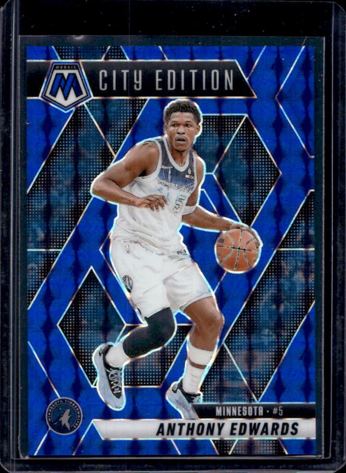 2024-25 Mosaic Anthony Edwards Blue City Edition #24/199 Timberwolves