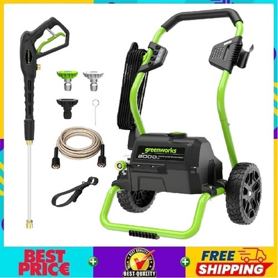 #ad #ad β‘ Greenworks 2000 PSI 1.2 GPM Cold Water Electric Pressure Washer Green Frameπ₯ $139.99