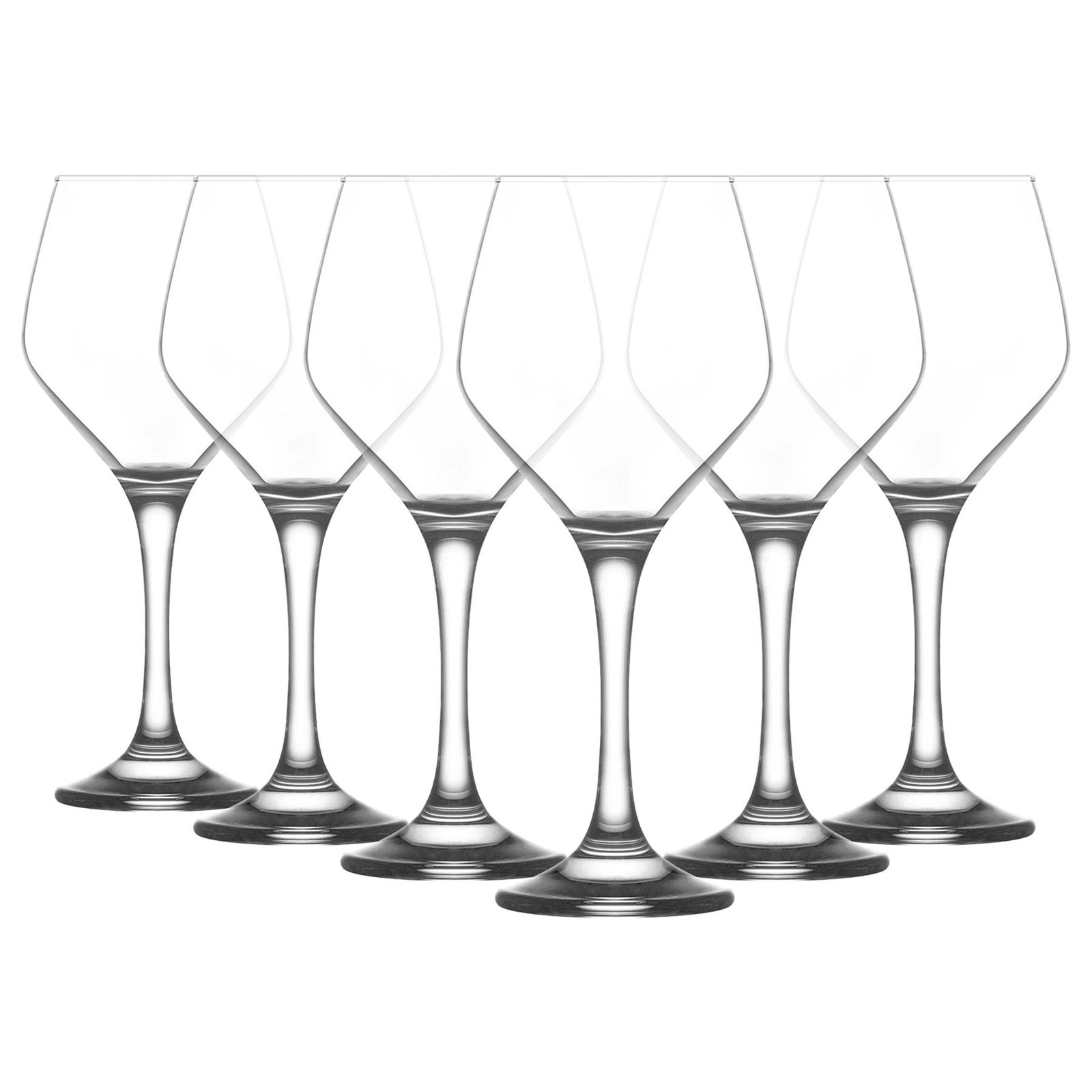 LAV Ella Glass Red Wine - 440ml - Pack of 6 - Wine, Cocktail, Processo Glassware Set for Wedding, Anniversary, Birthday Celebration, Hen Party - Image 2