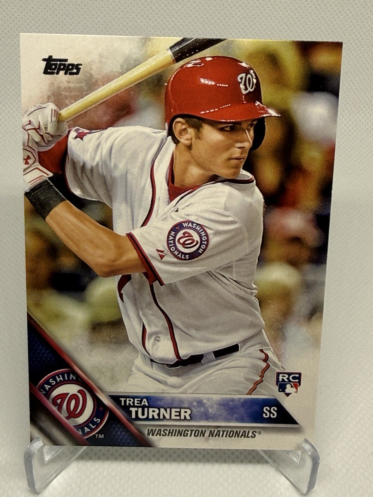 Trea Turner Rookie Card Topps Series 1 #103 Philadelphia Phillies 2016 (RC)