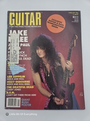 Guitar Practicing Musician Magazine: February 1986 - Jake E. Lee / Grateful Dead