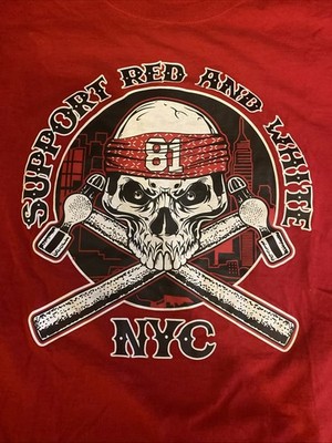 Hells Angels 81 - NYC - T-Shirt - Size XL - Support Red & White