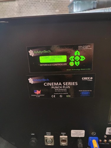 Aadyntech Cinema Punch Plus 2500w HMI 5600K CCT DMX Control w/ Case & Power - Picture 9 of 9