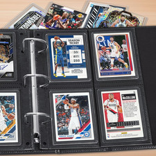 Top Loader Sleeves 4-Pocket Trading Card Storage Refill Binder Pages 25 Pack
