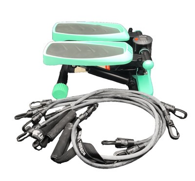 Nordic Lifting Mini-Stepper mit Widerstandsbändern rutschfeste Fußpads 