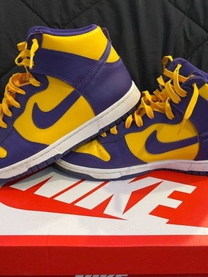   Nike Dunk High  Lakers    Men s Size 10.5  