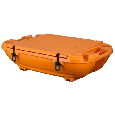 Uimoso 40 QT Floating Cooler Ice Chest for Water, Land, and Lake - Orange