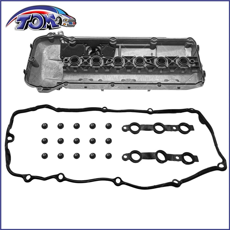 Aluminum Valve Cover w/ Gasket For 03-06 BMW 325i 330i 525i X3 X5 Z4 11127512839 - Image 2 of 4