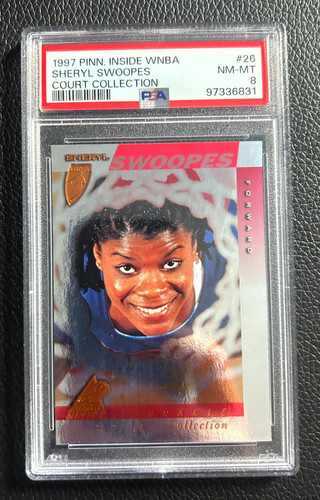 1997 Pinnacle Inside WNBA Sheryl Swoopes COURT COLLECTION PSA 8