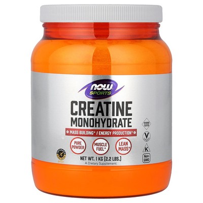Now Foods Sports Creatine Monohydrate Pure Powder 2 2 lbs 1 kg GMP Quality