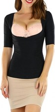 Upper Arm Shaper Compression Long Sleeves Slimming Tops Blouse Shapewear, Medium