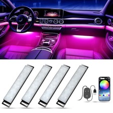 Car LED Lights Interior, RGB Interior Car APP Box Control 4-Lines USB Port
