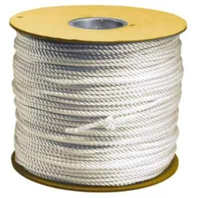 500' Max Length Nylon Solid Braid Rope 1/2" Diam, 484 Lb Capacity