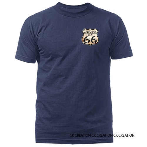 Camiseta gráfica con letrero de California en el pecho izquierdo de la Ruta 66 - Imagen 9 de 14