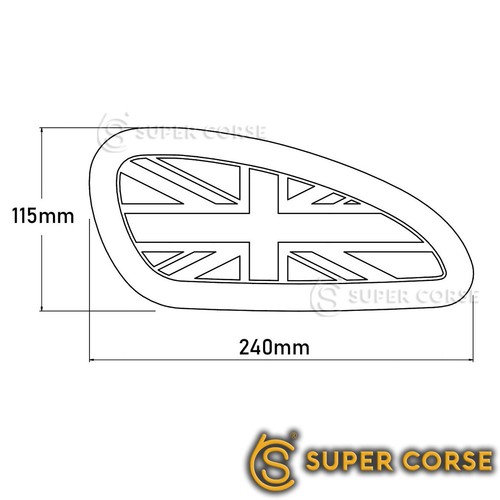 Tank Knee Pads UK Flag Triumph Thruxton Bonneville Scrambler T120 - Picture 3 of 17