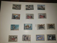 Dept of interior duck stamps 79-92
