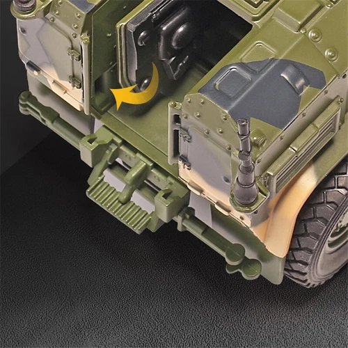 1:32 Alloy Tiger Armored Military Truck Model Diecast Off-road For Kids Toy - Picture 4 of 6