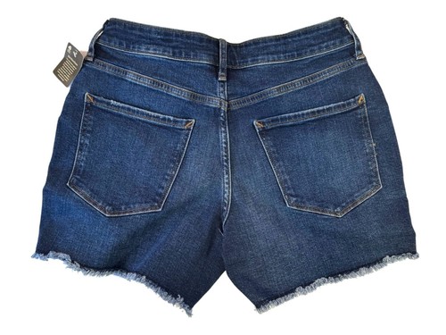 Mid-Rise Shortie Denim Shorts By Ana Size 4 3.5" Inseam Contains Recycled Cotton - Picture 2 of 6