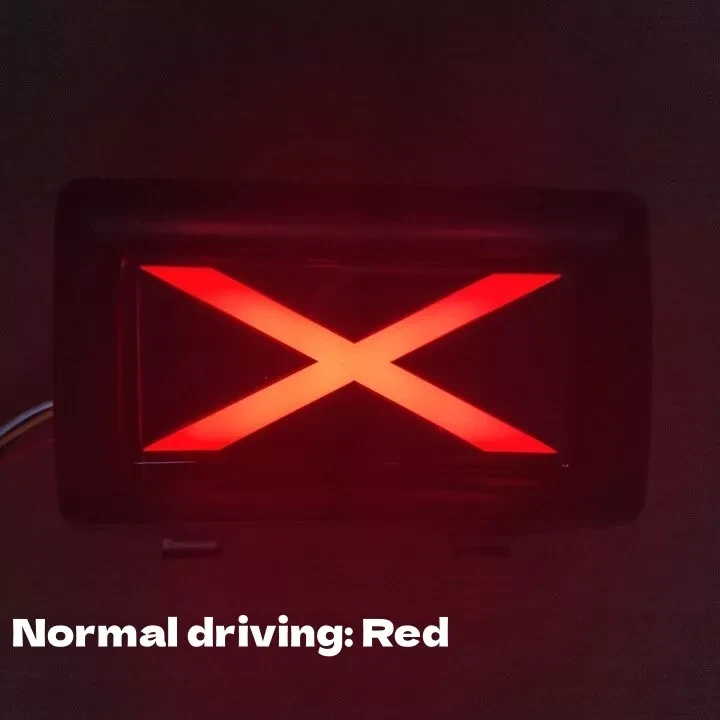 Luz trasera de freno trasera roja y blanca para Subaru WRX STI 2015-2021 Foto 3 de 4