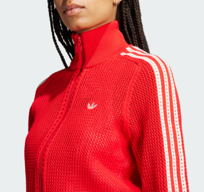 adidas Originals Premium Crochet Track Top Women Jacket Top [US:S