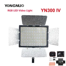 New Yongnuo YN300IV IV RGB LED Video Light Bi-Color Fill Lighting with Barn-door