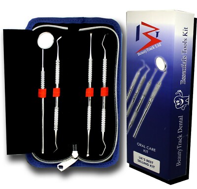 Dental Mundhygiene Pflegeset für Zahnärzte & Heimgebrauch Werkzeuge Plaque Entferner Scaler