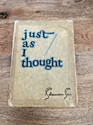 #ad #ad Antique Coleman Cox 1929 Just As I Thought Booklet San Francisco $17.50