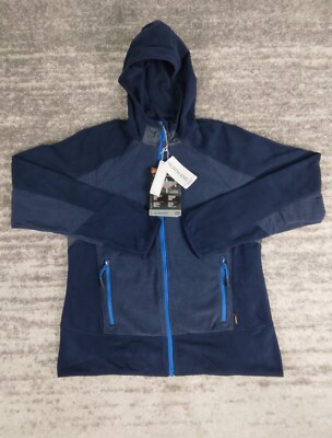 North End Jacket Women's Large  L Blue Active Fleece Vortex Polartec  Hoodie
