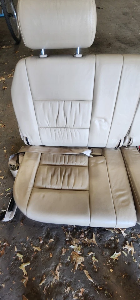 Assentos traseiros 1998-2007 TOYOTA LAND CRUISER LEXUS LX470 3ª terceira fila couro marrom  - Imagem 3 de 4