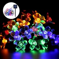 Solar String Lights-salor Garden Lights With 50 Flower Led Lights For Garden ... on sale Solar String Lights-salor Garden Lights With 50 Flower Led Lights For Garden ... on sale