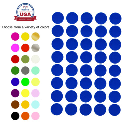 Round Colored Labels 19mm Dots Stickers 3/4 Inch Color Coded