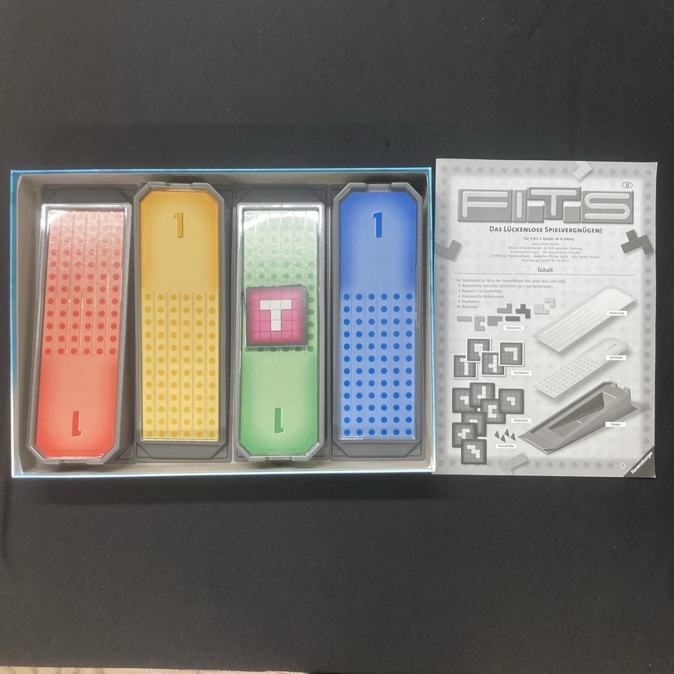 FITS game by Reiner Knizia Ravensburger 2009 tetrominoes - Image 4 of 4