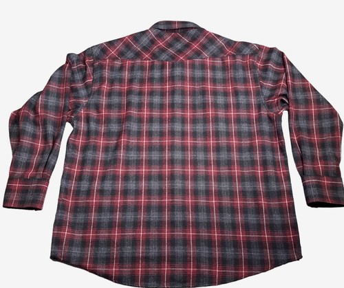 Men's Western Pearl Snap Plaid Striped Long Sleeve Shirt Size XL Cowboy - Picture 4 of 14