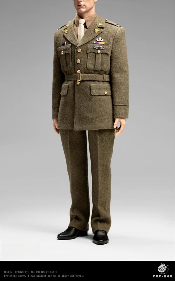Terno uniforme oficial POPTOYS 1/6 Capitão América modelo POP-X-40 - Imagem 2 de 4