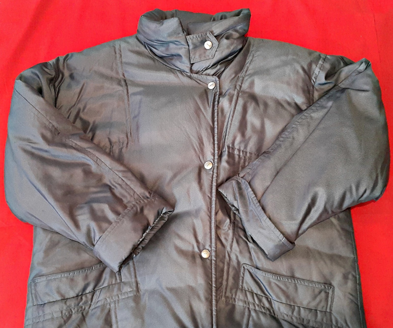 GERMANY VINTAGE AUTHENTIC BOGNER GRAY WOMENS LONG JACKET US 10 EU 38 image 4