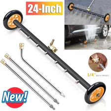 24" Pressure Washer Water Broom Undercarriage Cleaner Driveway Surface Cleaner