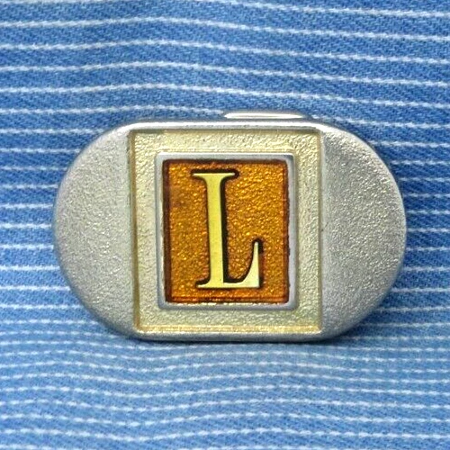 L платье ремня пряжка инициал L монограмма повседневный винтажный Lee NY Pat подвеска .TYC296 - Изображение 2 из 4