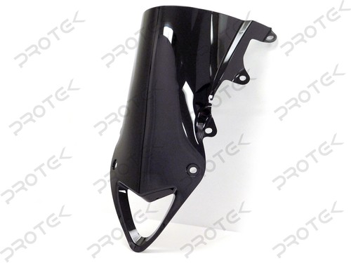 ABS Smoke Black Double Bubble Windscreen Windshield for 2009-2014 BMW S1000RR - Picture 2 of 4