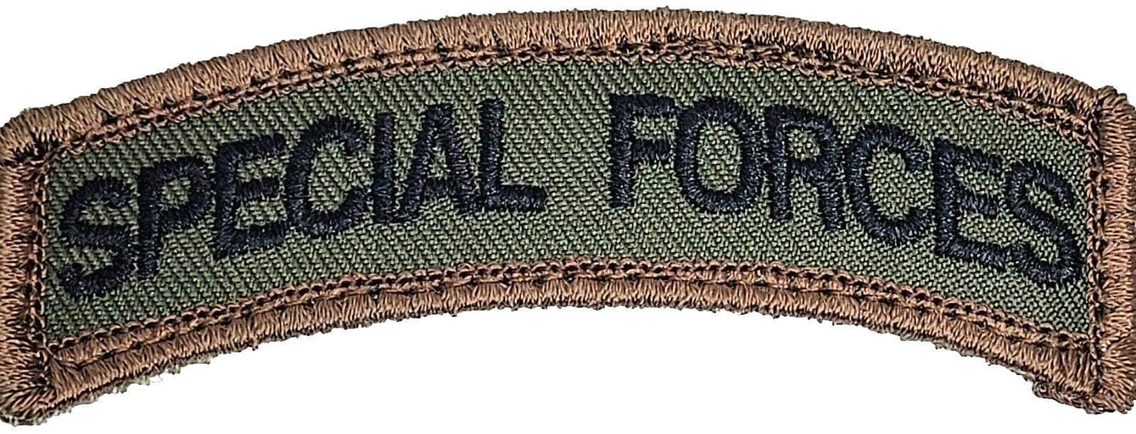Special Forces Arc Tactical Patch Green Brown Forest Camo Design