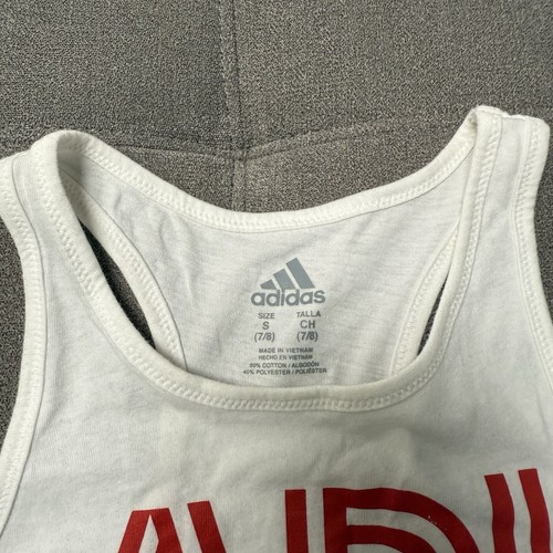Adidas Athletic Tank Top Red White and Blue Small (7/8) Patriotic Racerback - Picture 3 of 7